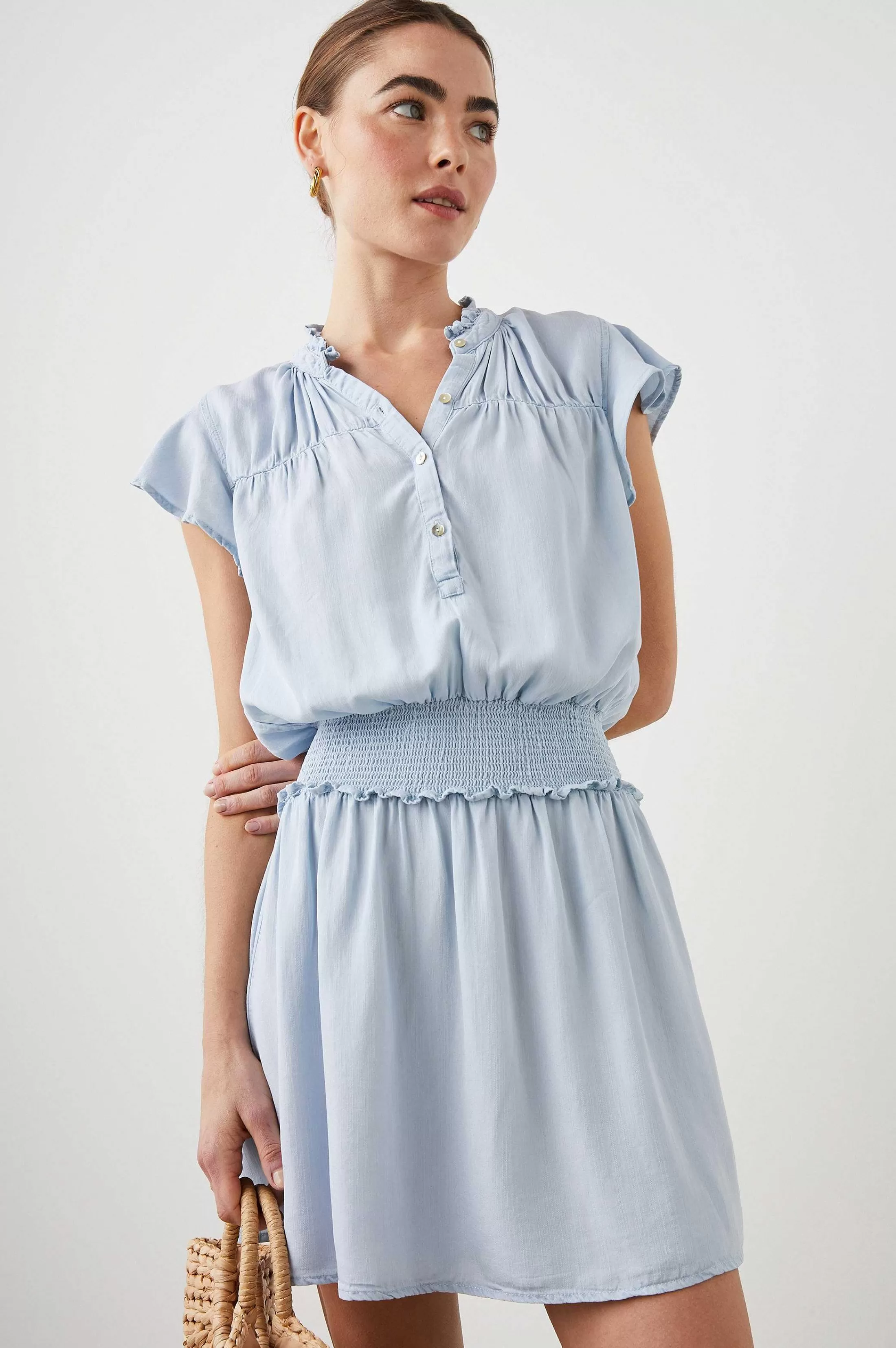 Jurken En Rompertjes-Rails Amina Jurk - Lichte Vintage