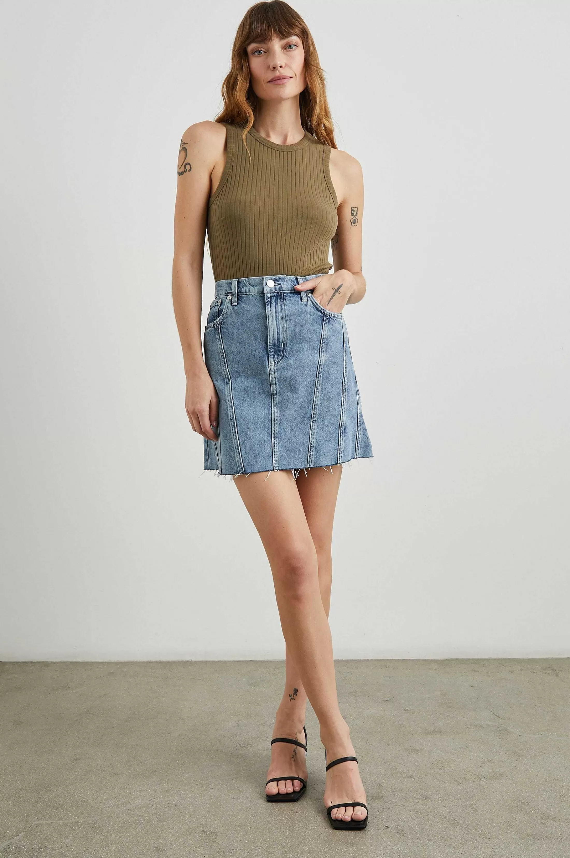 Denim-Rails Brentwood Rok - Blauwe Haze