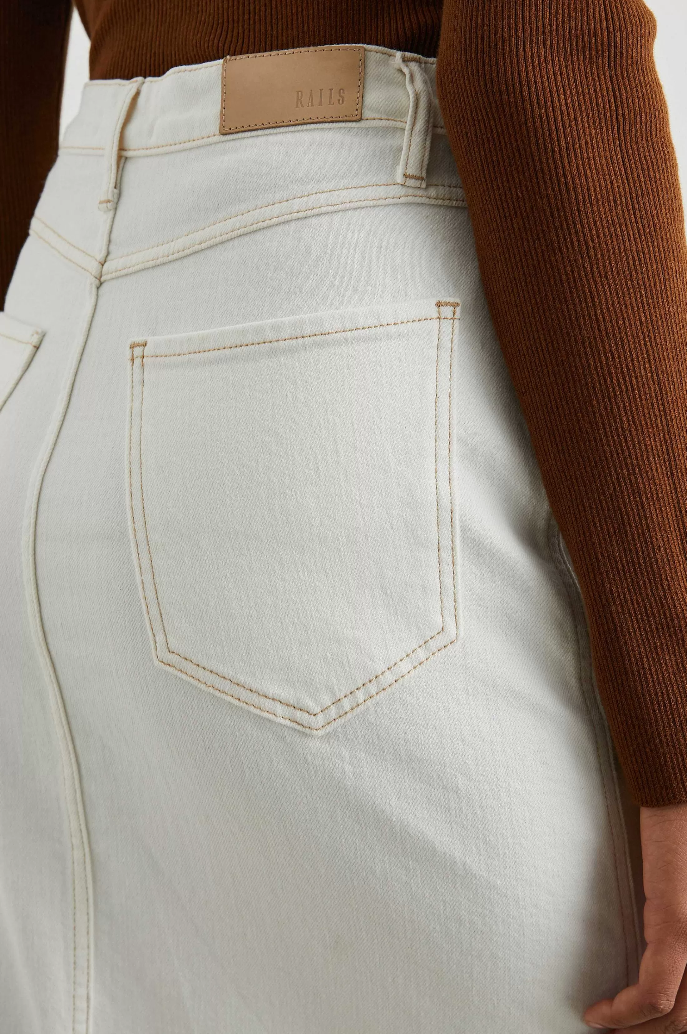 Denim-Rails Broadway Rok - Vintage Ecru