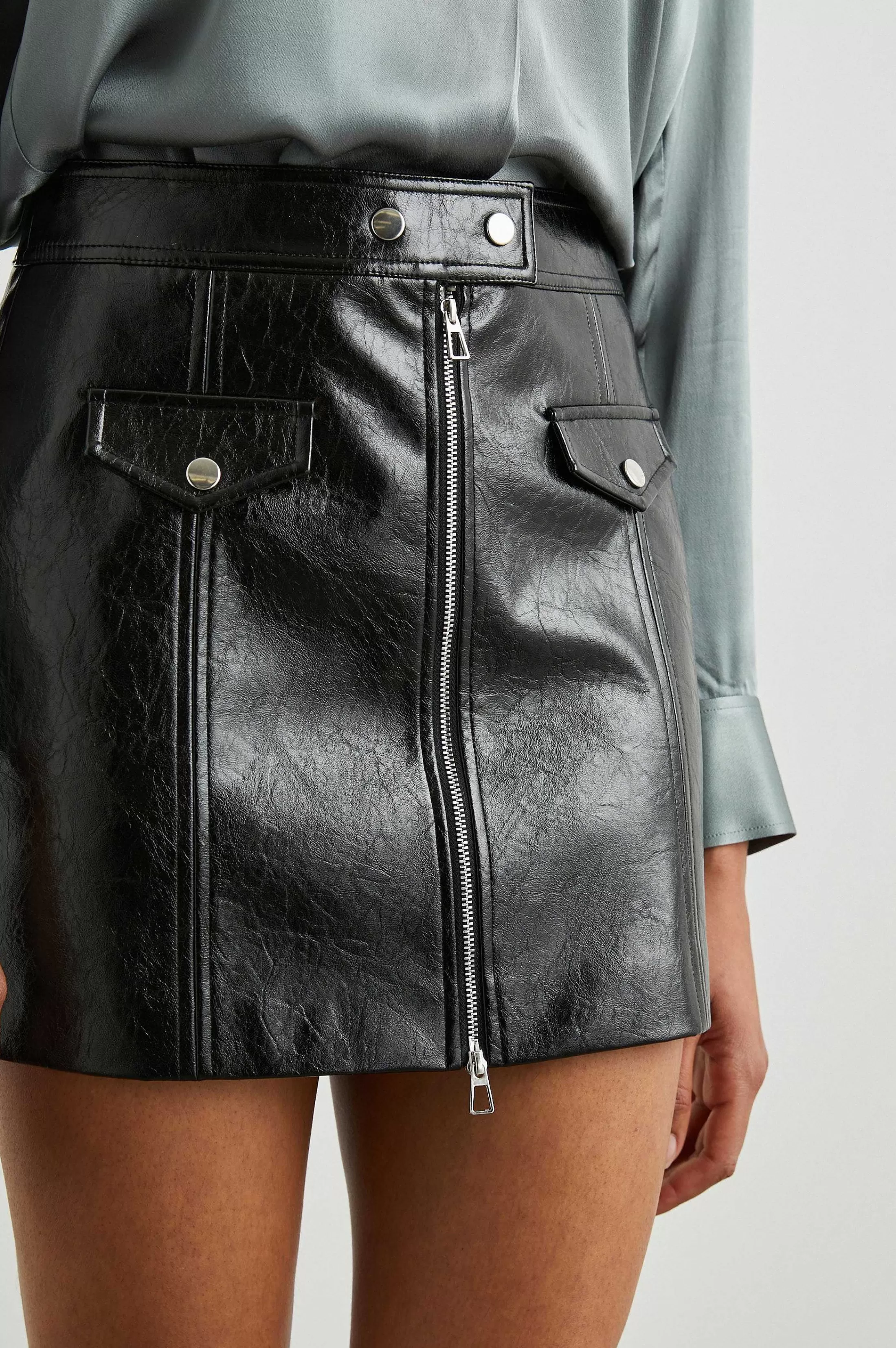 Rokken-Rails Charlize Rok - Zwart Patent