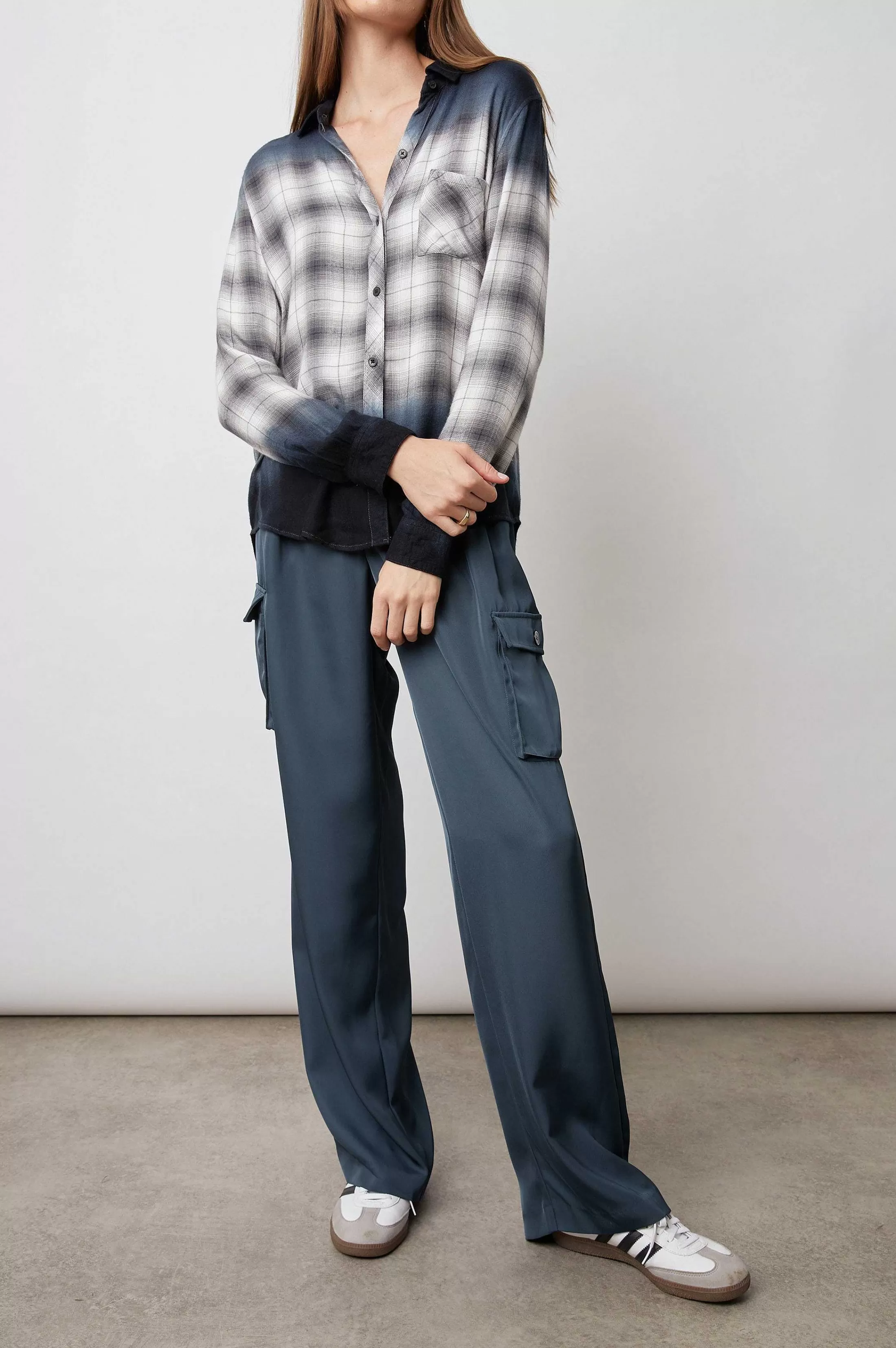 Bovenkanten-Rails Hunter Shirt - Gerookte Dip-Verf