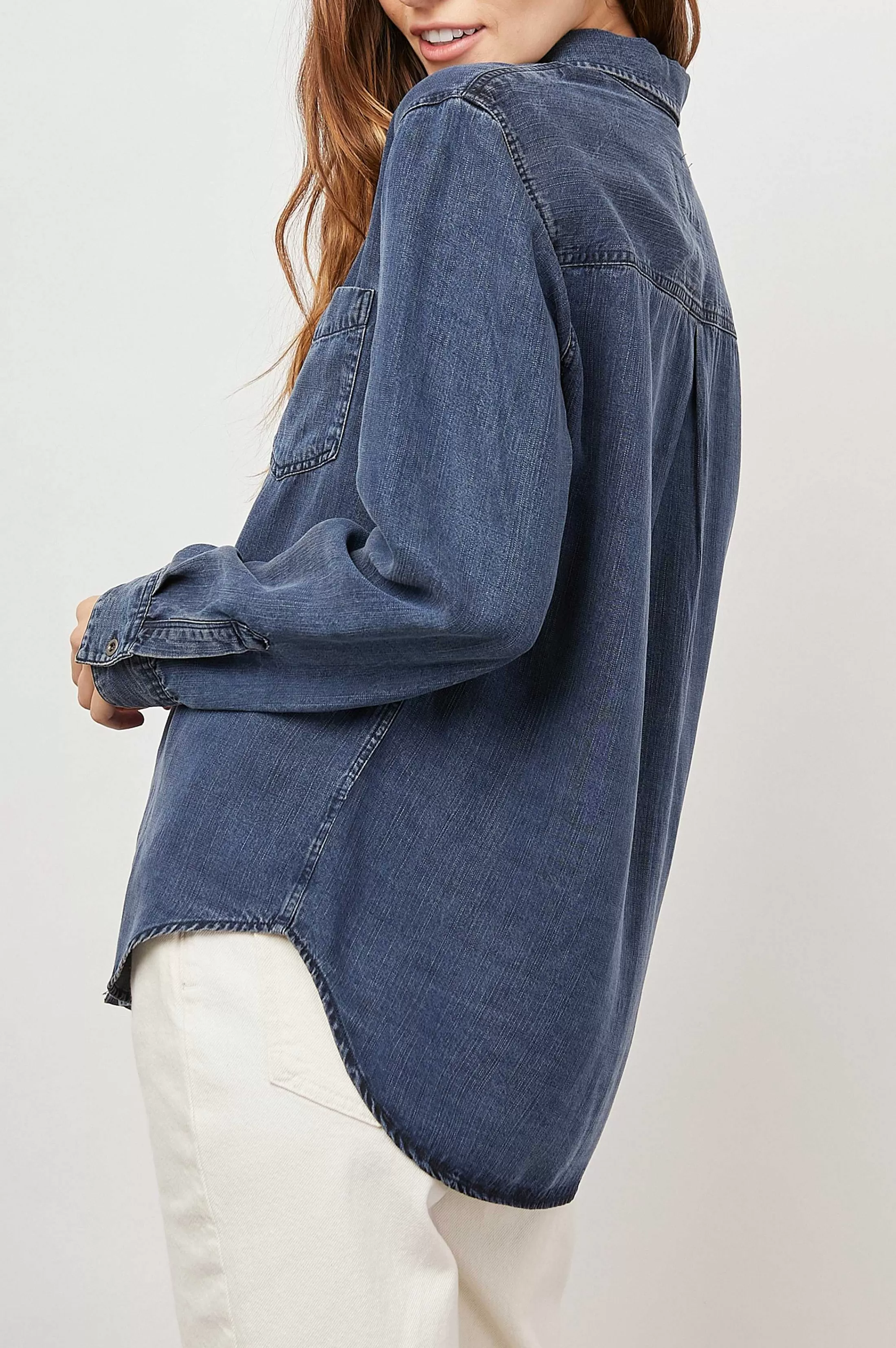 Bovenkanten-Rails Ingrid Overhemd - Donker Vintage