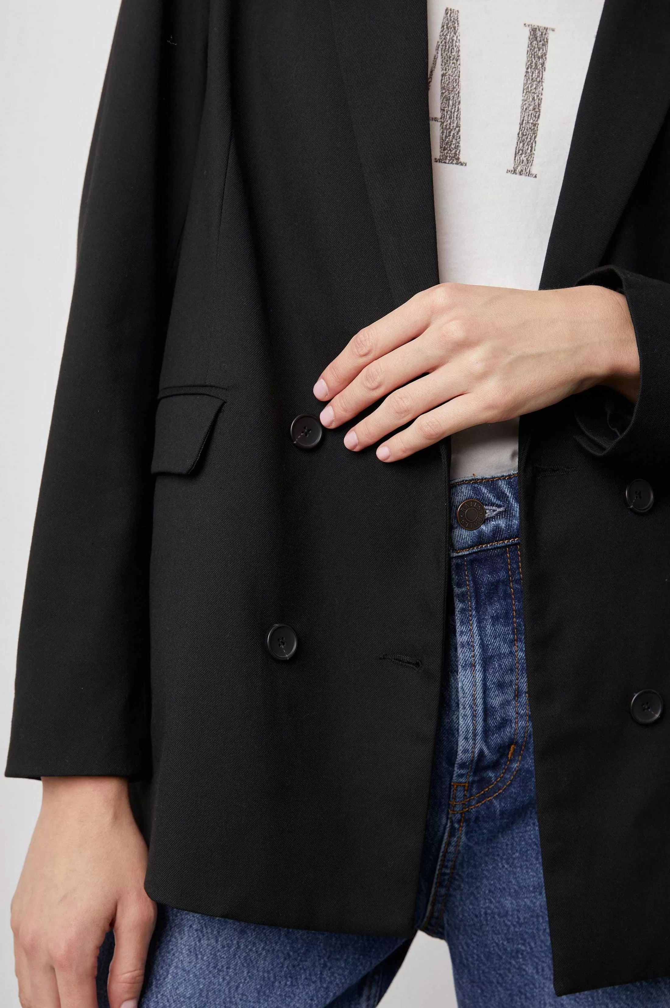 Jassen En Jassen-Rails Jac Blazer - Zwarte Twill