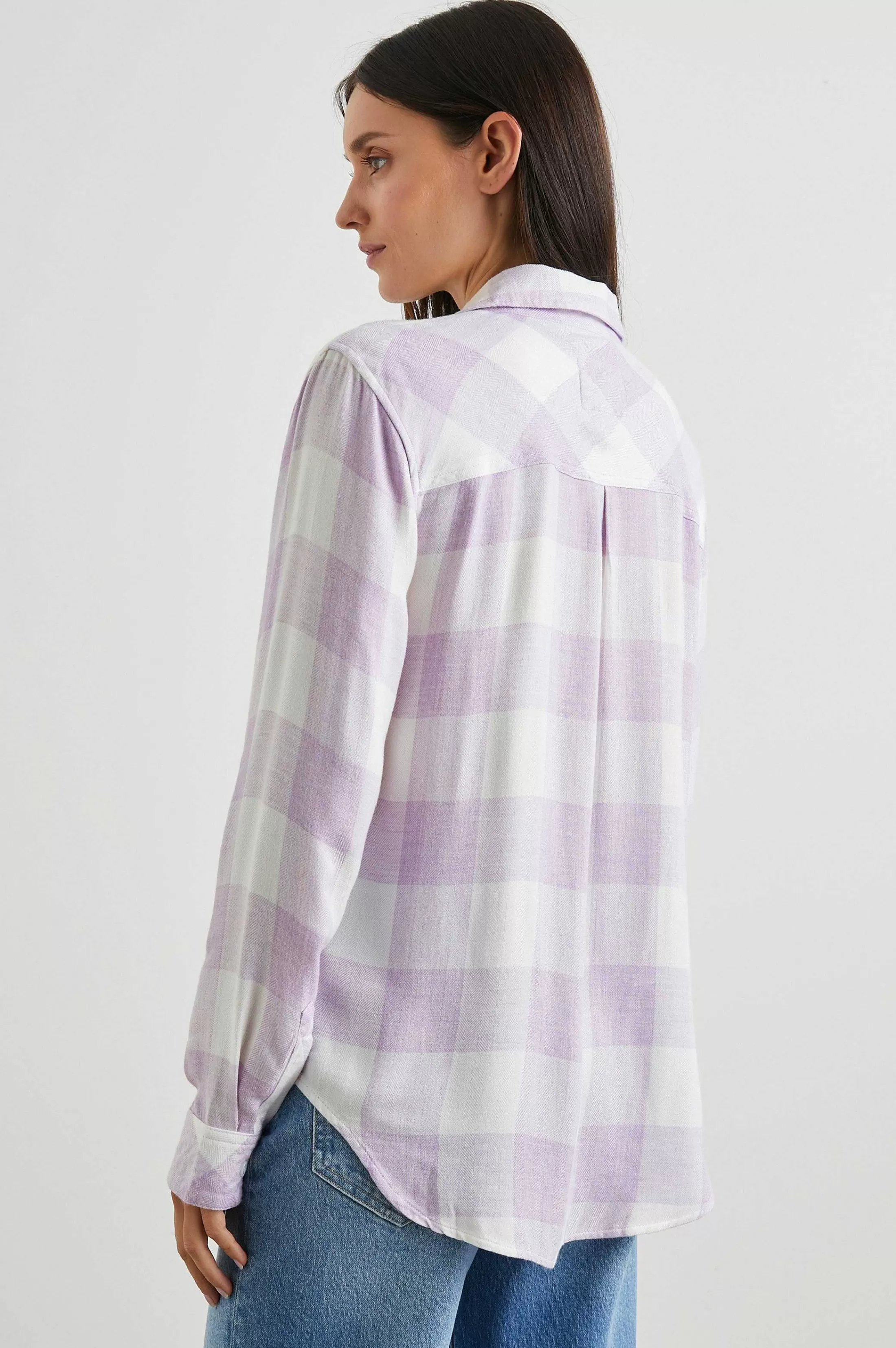 Bovenkanten-Rails Jager Shirt - Lavendel Aigrette