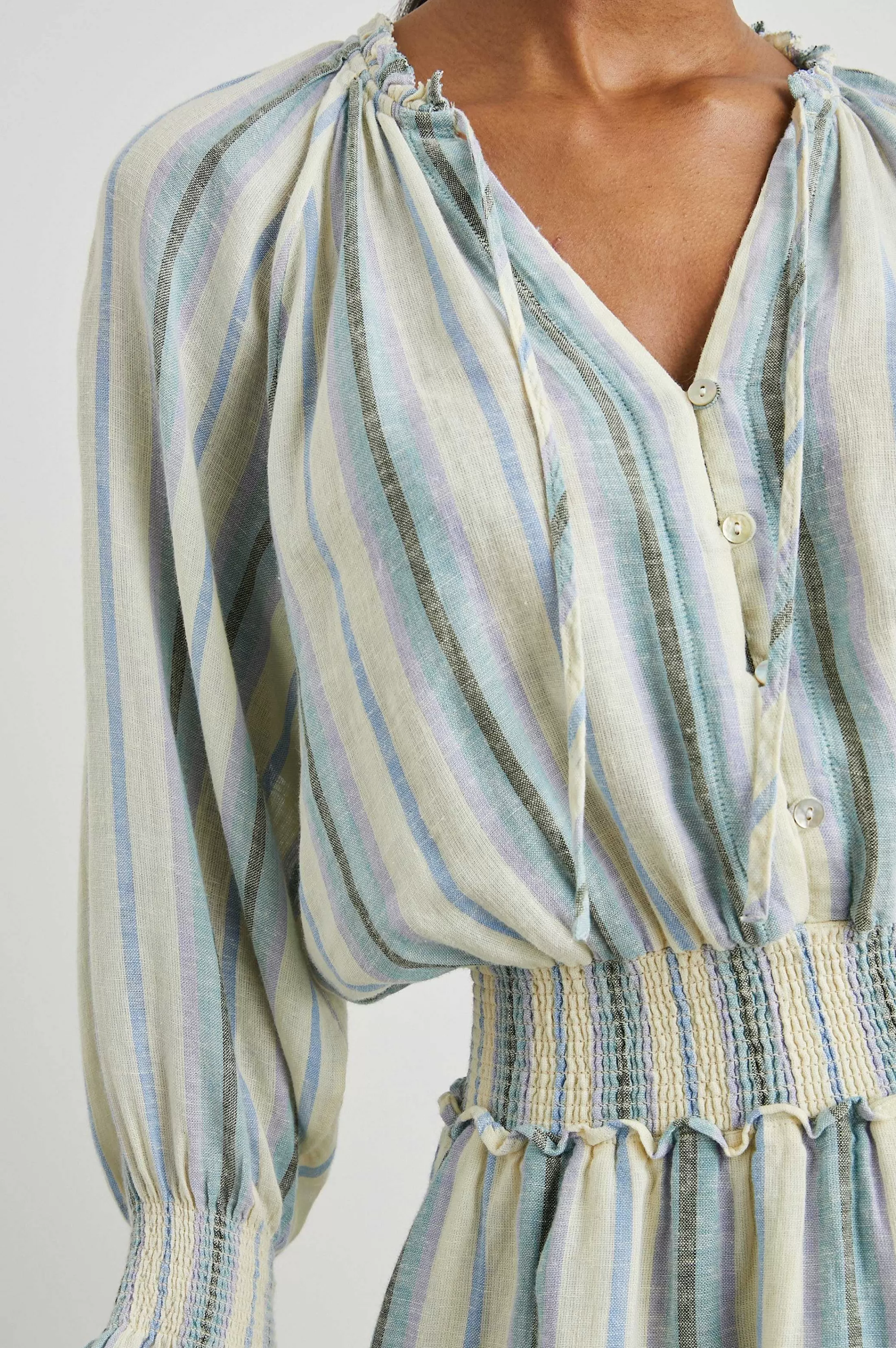 Jurken En Rompertjes-Rails Kristal Jurk - Catania Stripe
