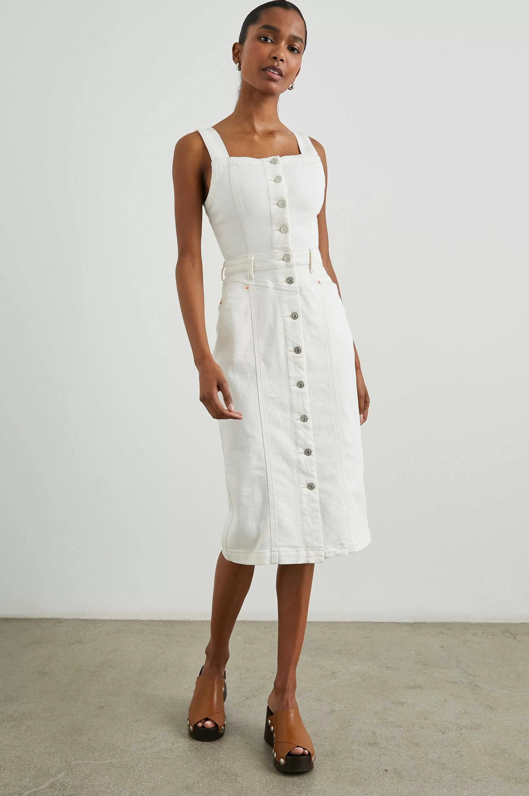 Jurken En Rompertjes-Rails Malibu Jurk - Vintage Ecru