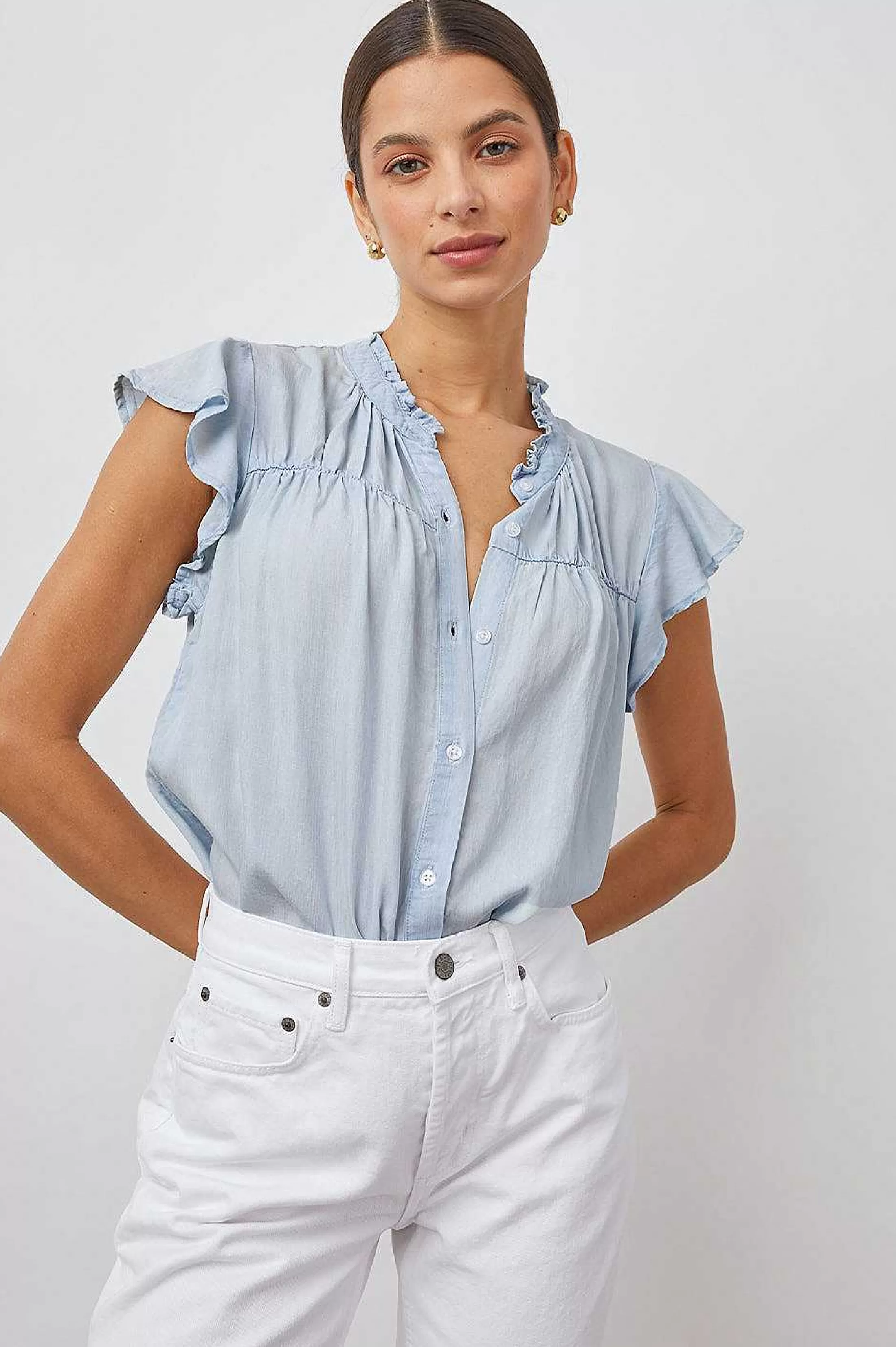 Bovenkanten-Rails Ruthie Top - Licht Vintage