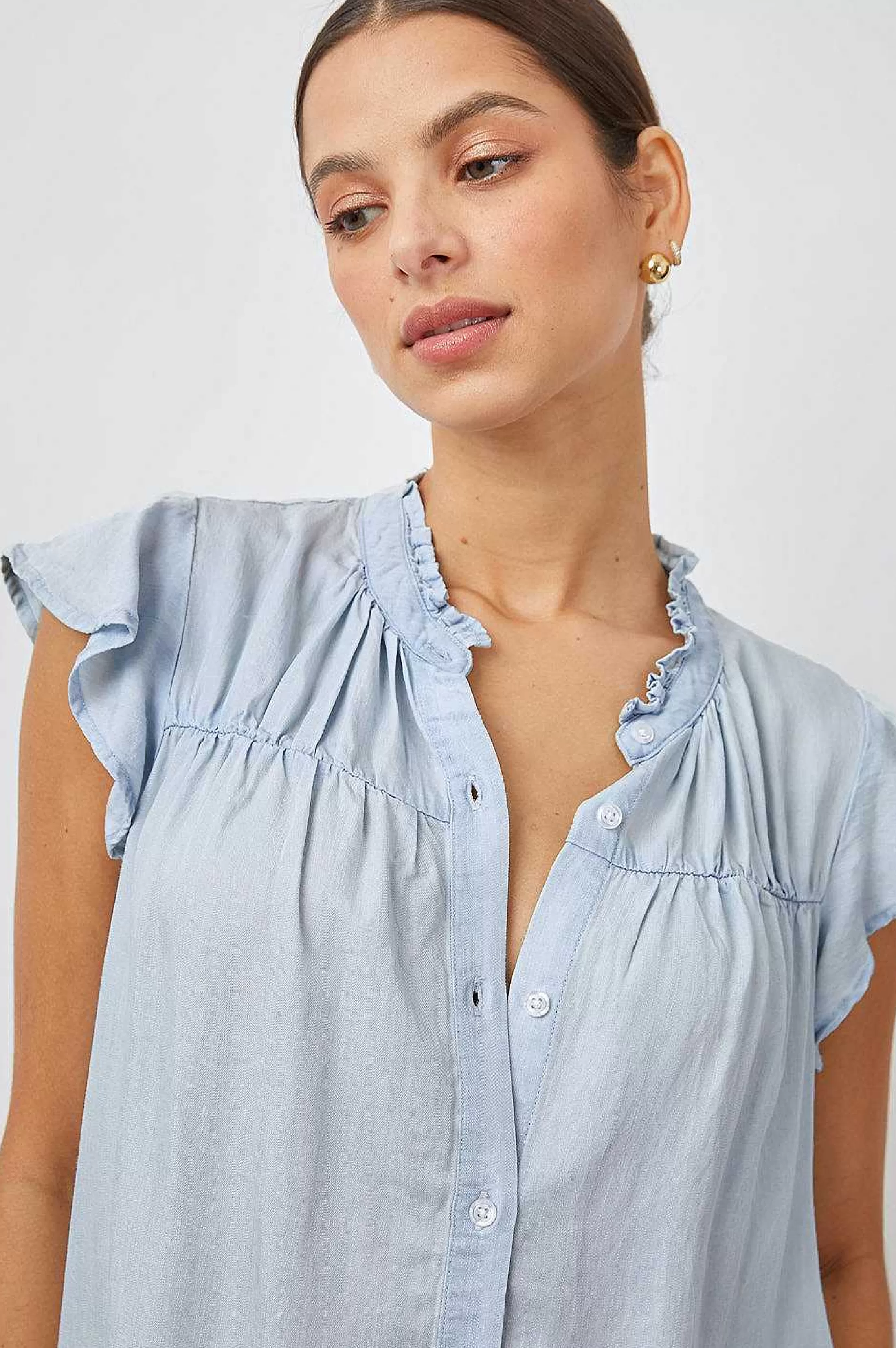 Bovenkanten-Rails Ruthie Top - Licht Vintage