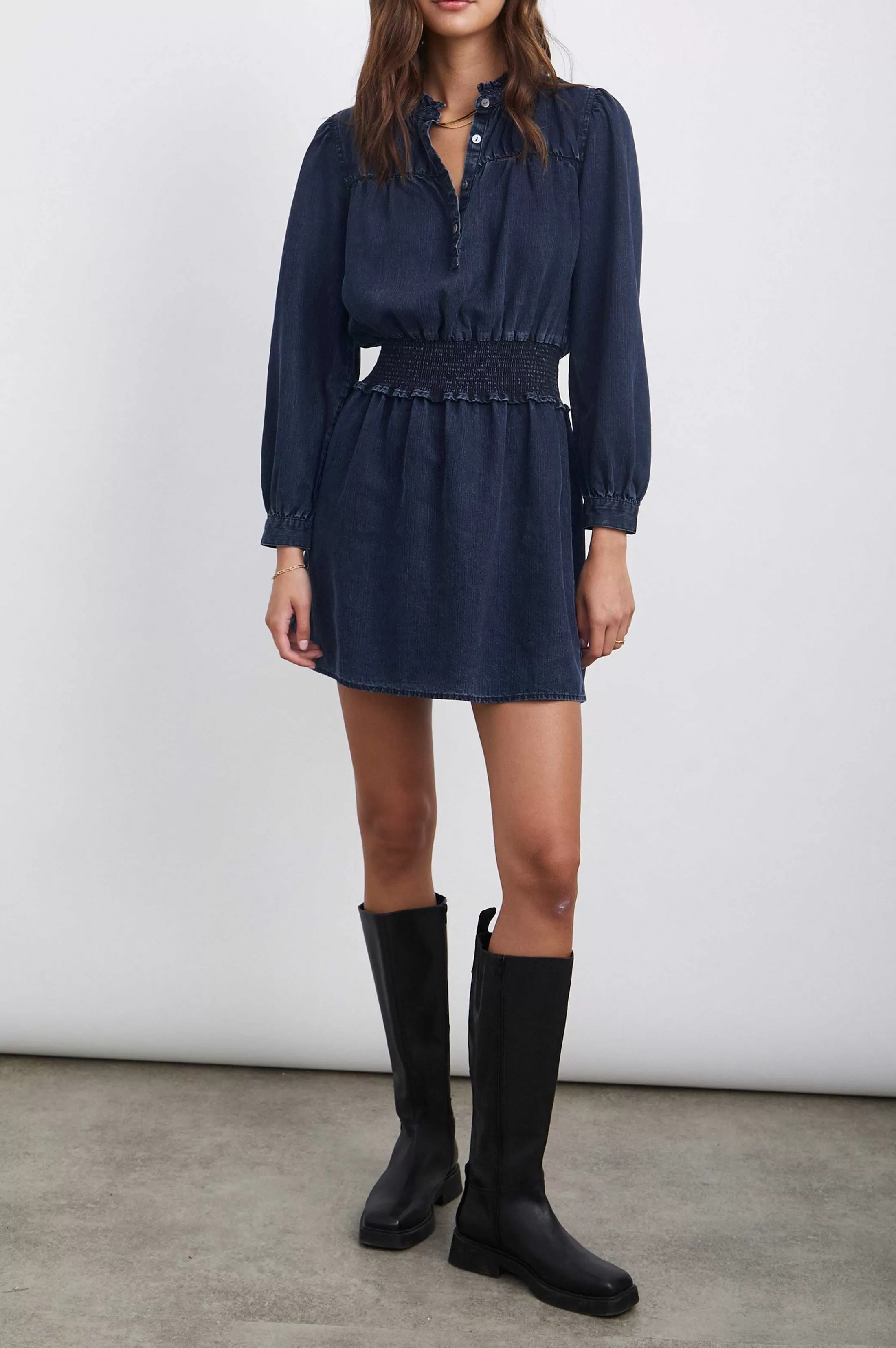 Jurken En Rompertjes-Rails Shawna Jurk - Donker Vintage