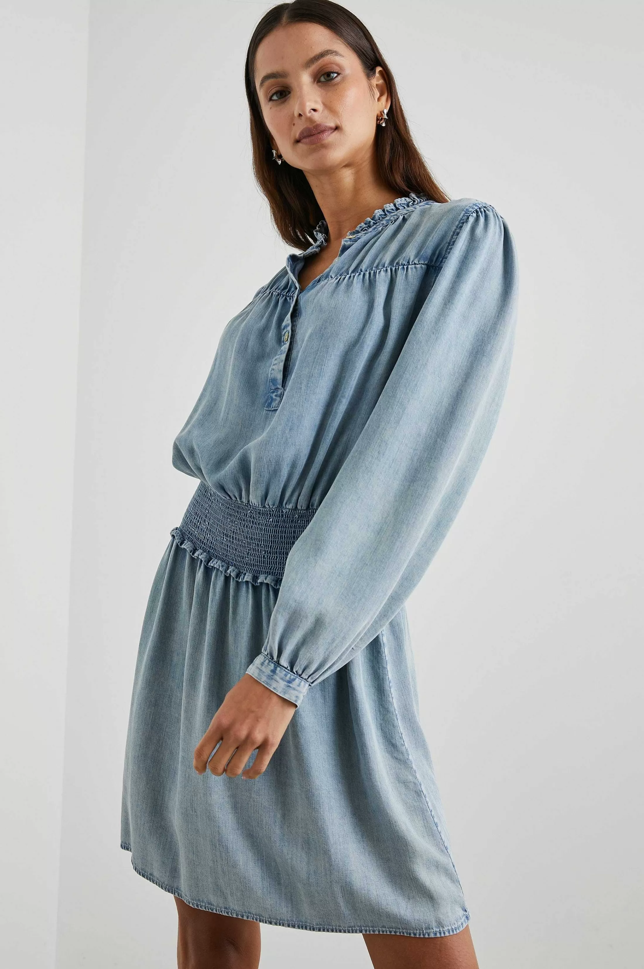 Jurken En Rompertjes-Rails Shawna Jurk - Med Vintage Cloud Wash