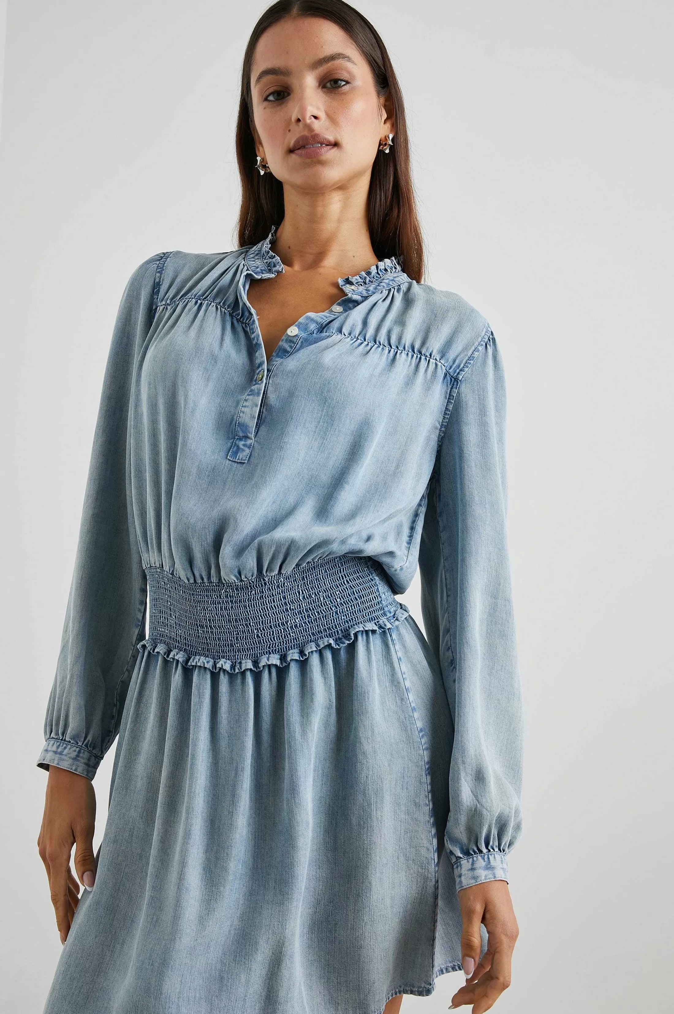 Jurken En Rompertjes-Rails Shawna Jurk - Med Vintage Cloud Wash