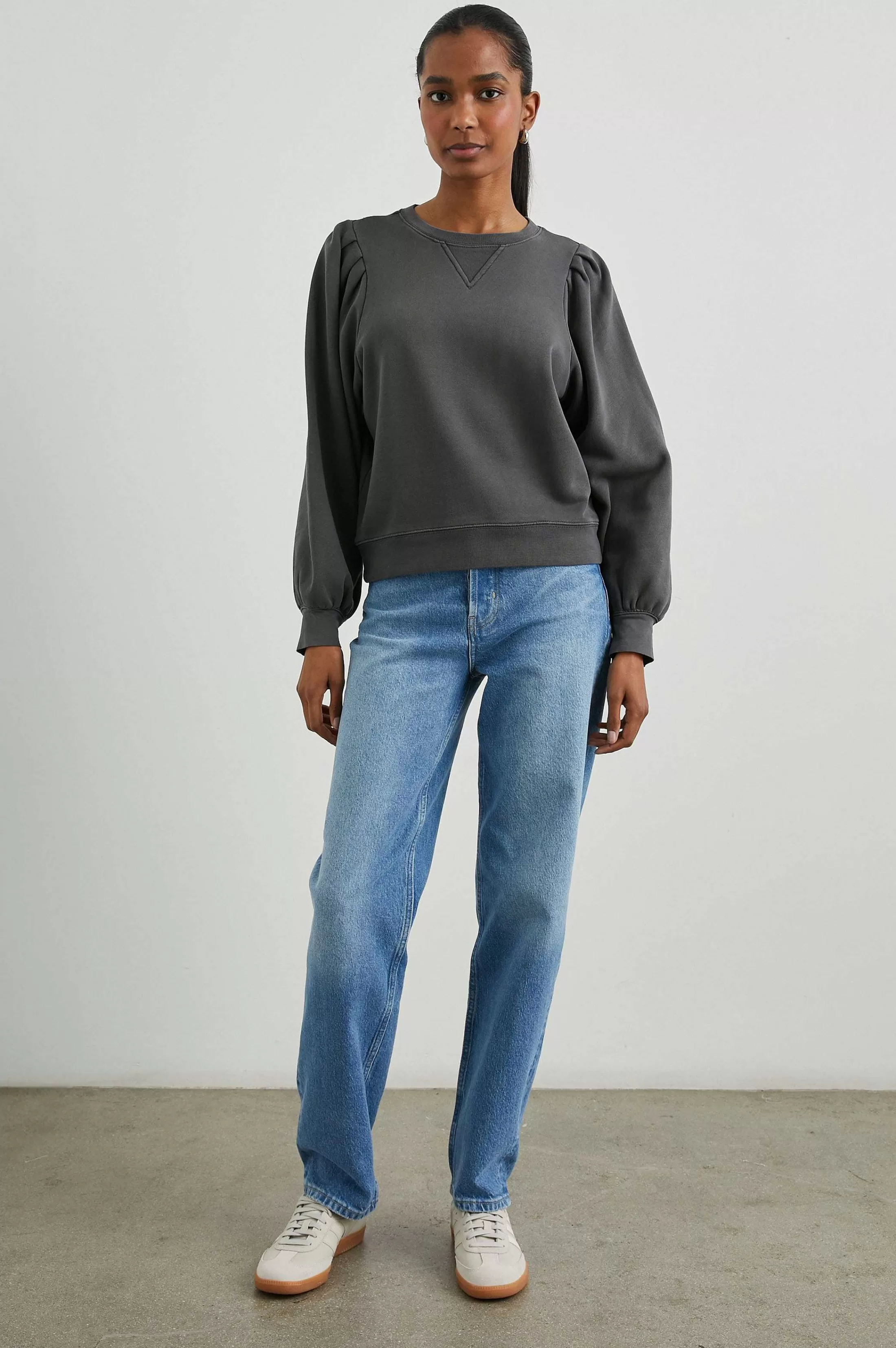 Lounge-Rails Tiffany Sweatshirt - Houtskool