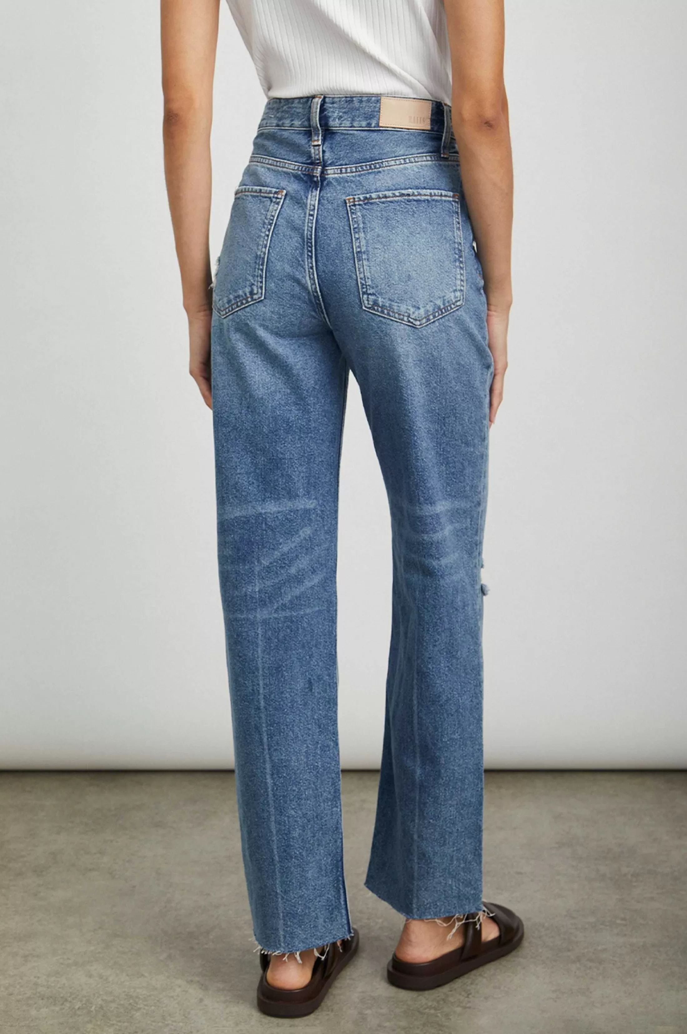 Denim-Rails Topanga Straight - Vintage Sapphire Distress