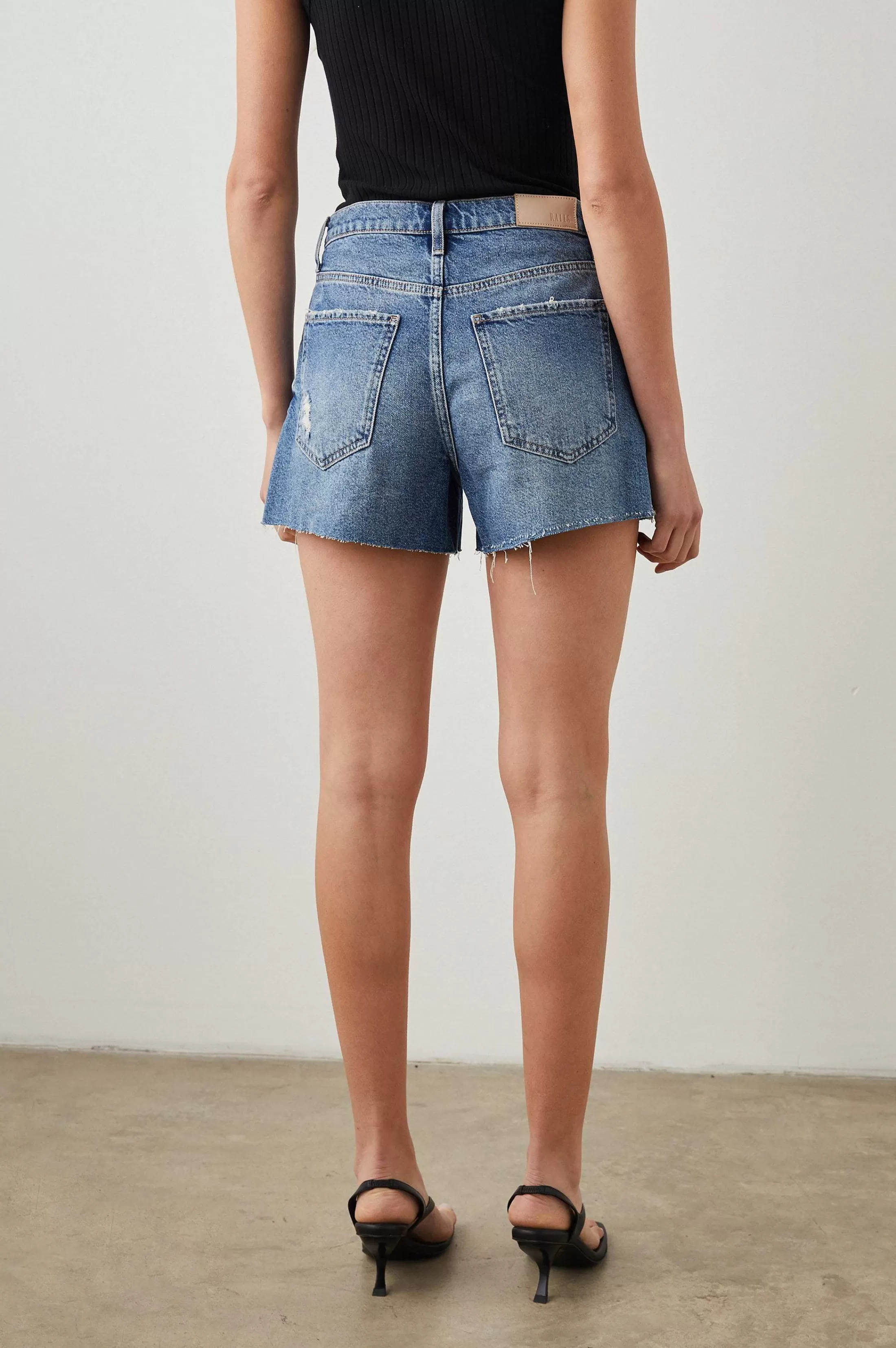 Denim-Rails Zuma Kort - Vintage Sapphire Distress